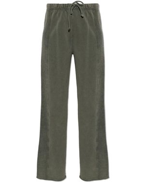 American Vintage Joggers With Raw-Edge Finish - Green