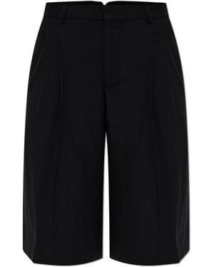 Ami Paris Wool Shorts - Black