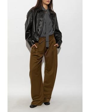 Lemaire Leather Jacket - Black