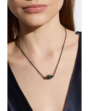 Versace Necklace With Pendant - Black