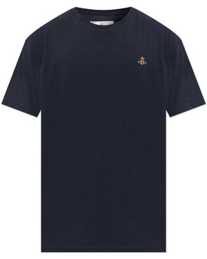 Vivienne Westwood T-Shirt With Logo - Blue