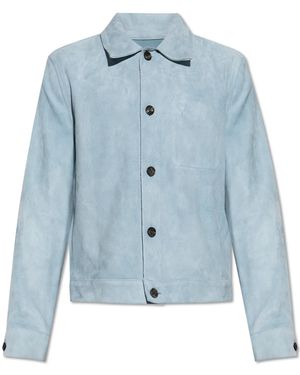 Ami Paris Suede Jacket - Blue