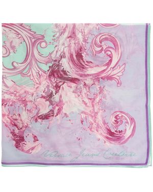 Versace Jeans Couture Scarf With 'Barocco' Pattern - Pink