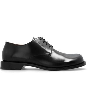 Loewe Leather Derby Shoes - Black