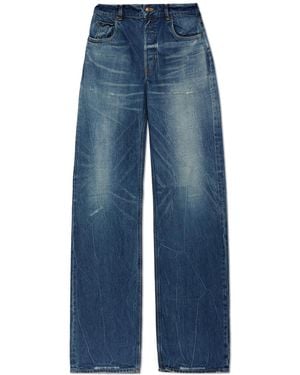 McQueen Jeans With Vintage Effect - Blue