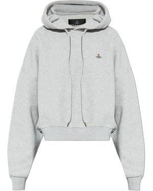 Vivienne Westwood Sweatshirt With Logo Patch - Grey