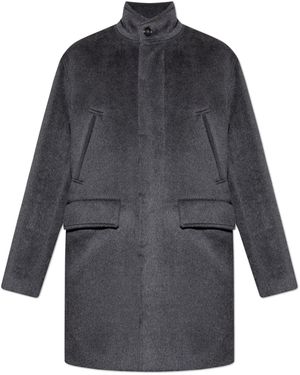Tod's Insulated Coat With Stand-Up Collar - Grey