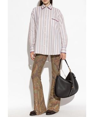 Etro Shirt With A Striped Pattern - White