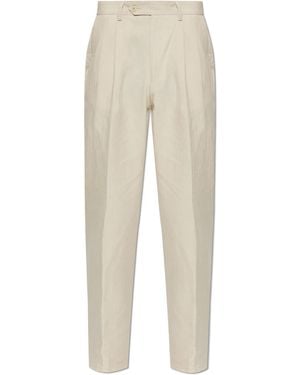 Eleventy Tapered Leg Trousers - Natural
