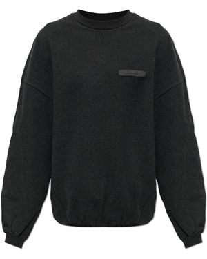 Jacquemus Cotton Sweatshirt 'Ruban' - Black