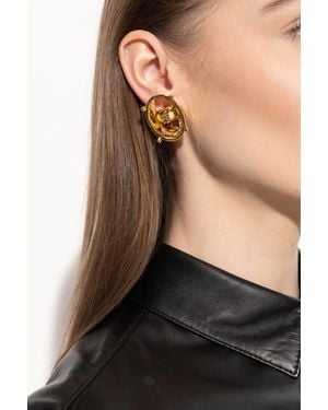 Balenciaga Brass Clips, - Metallic