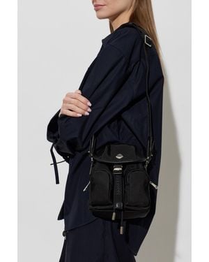 Moncler Backpack With 'Mini' Logo - Blue