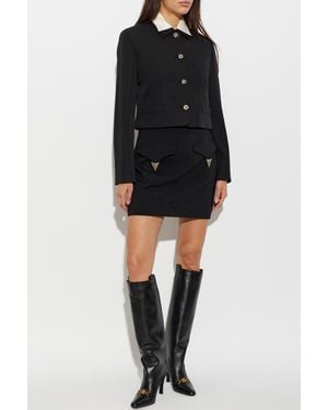 Versace Wool Blazer - Black