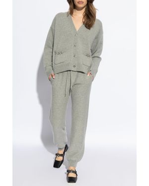 Versace Drawstring Waist Pants - Gray
