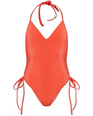 Balmain One-Piece Swimsuit - Red