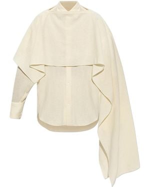 DARKPARK Shirt With 'Georgia' Overlay - White