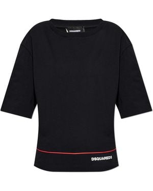 DSquared² T-Shirt With Logo - Black
