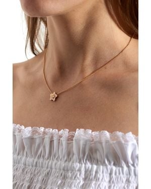 Tory Burch Necklace With Pendant - Brown
