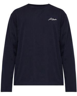 Acne Studios Long Sleeve T-Shirt - Blue
