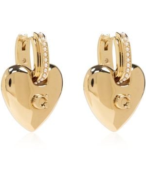 COACH Brass Earrings - Metallic