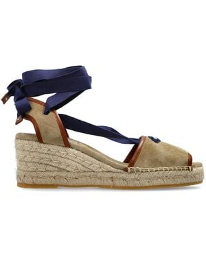 Versace 'Lola' Wedge Sandals - Blue