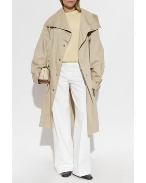 TOTEME Coat With Pockets - Natural