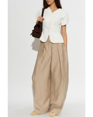 Jacquemus 'Ovalo' Straight-Leg Pants - Natural