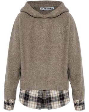 Acne Studios Wool Sweatshirt - Brown