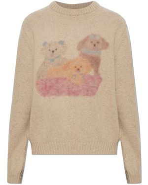 Carne Bollente Crew Neck Jumper - Natural