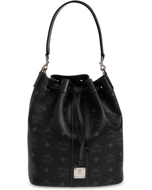 MCM 'Dessau' Bag With Monogram - Black