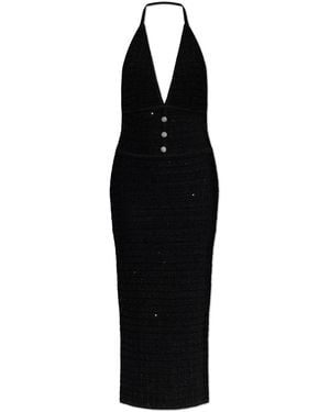 Alessandra Rich Off-The-Shoulder Dress - Black