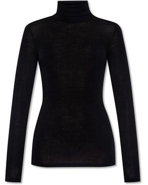 Hanro Top With Mock Neck - Black