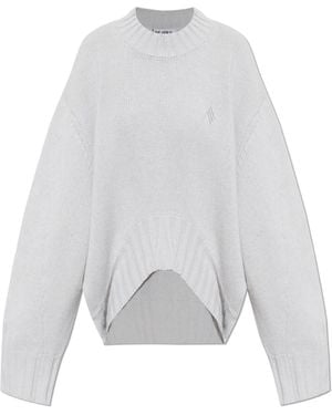 The Attico Asymmetrical 'Oversize' Jumper - White