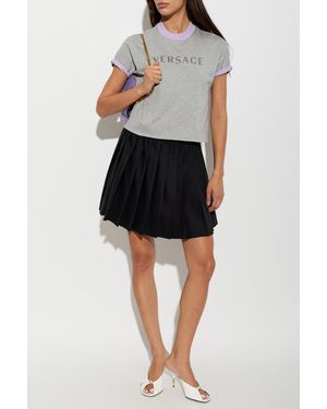 Versace Pleated Skirt - Black
