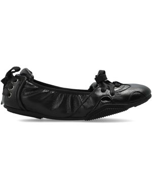 Acne Studios Leather Ballet Flats - Black