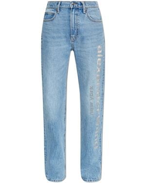 Alexander Wang Jeans With A Vintage Effect - Blue