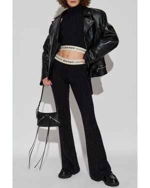 Palm Angels Wide Pants - Black