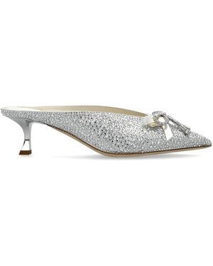 Jimmy Choo Heeled Mules 'Auria' - White