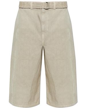 Lemaire Shorts With Belt - White
