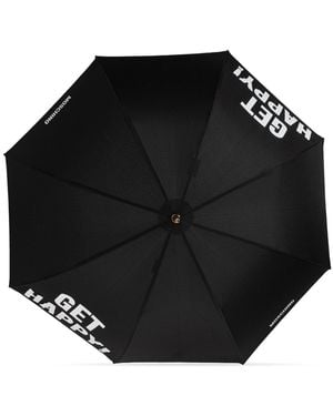 Moschino Patterned Umbrella - Black