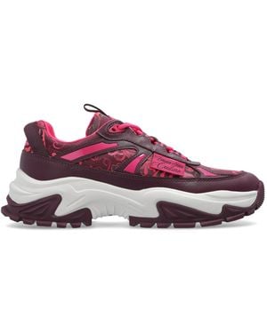 Versace Jeans Couture Sports Shoes With "Barocco" Print - Purple