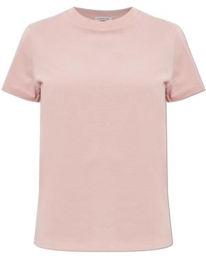 Moncler Cotton T-Shirt - Pink