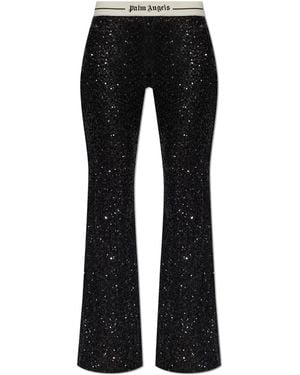 Palm Angels Sequin Trousers - Black