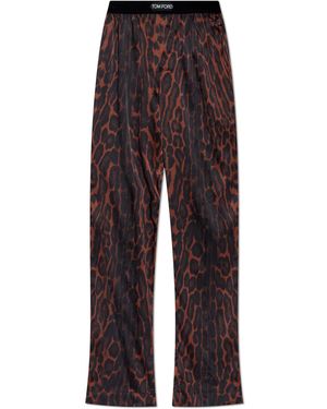 Tom Ford Silk Underwear Trousers - Brown