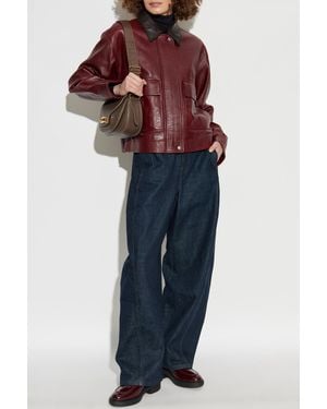 Rag & Bone Leather Jacket - Blue