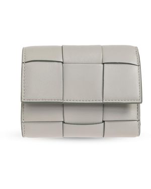 Bottega Veneta Leather Wallet - Grey
