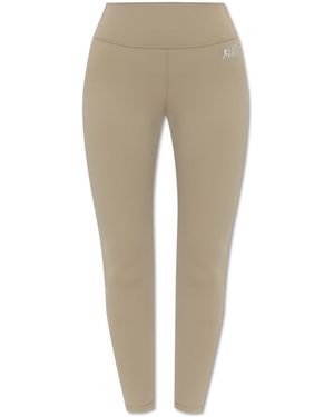 Sporty & Rich "Sr Runner" Training Leggings - Natural