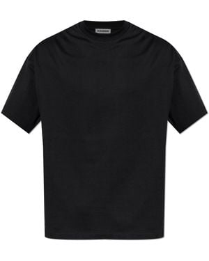 Jil Sander T-Shirt With Printed Logo - Black