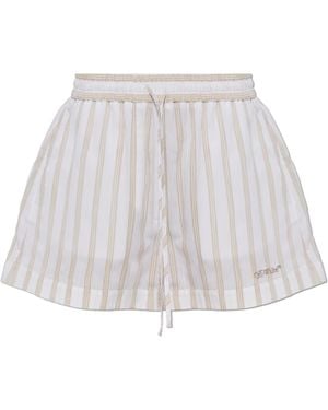 Off-White c/o Virgil Abloh Shorts With Logo - White