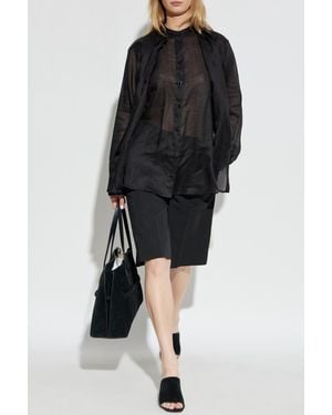 TOTEME Toteme Transparent Shirt - Black
